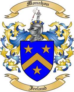 Monahon Family Crest from Ireland