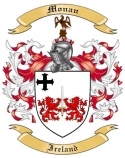 Monan Family Crest from Ireland