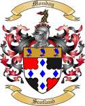 Monday Family Crest from Scotland