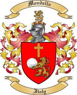 Mondella Family Crest from Italy