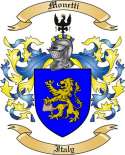 Monetti Family Crest from Italy