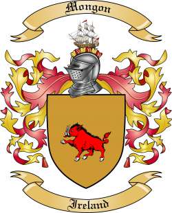 Mongon Family Crest from Ireland