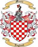Monie Family Crest from England