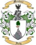 Montoni Family Crest from Italy