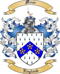 Moor Family Crest from England