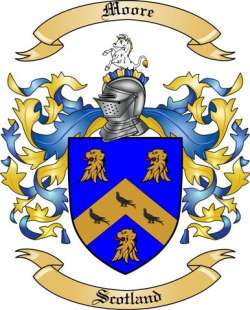 Moore Family Crest from Scotland