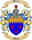 Moore Family Crest from Wales