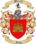 Morelli Family Crest from Italy
