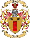 Morena Family Crest from Spain