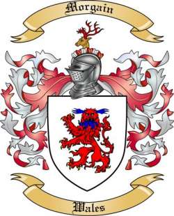 Morgain Family Crest from Wales