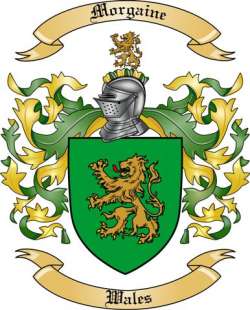 Morgaine Family Crest from Wales2