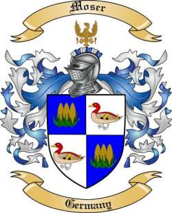 Moser Family Crest from Germany