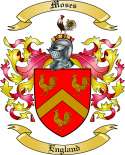 Moses Family Crest from England