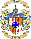 Mosse Family Crest from England