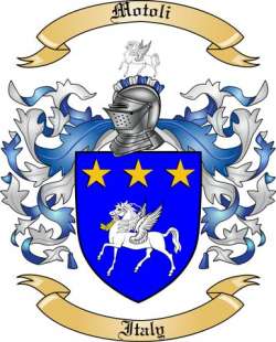 Motoli Family Crest from Italy