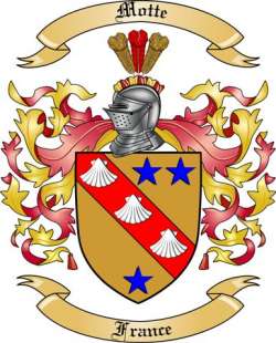 Motte Family Crest from France4