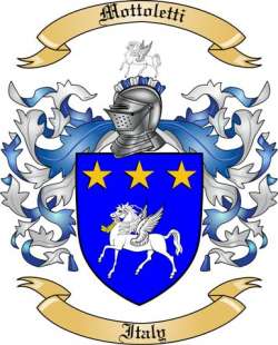 Mottoletti Family Crest from Italy