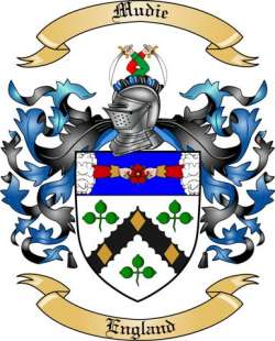 Mudie Family Crest from England