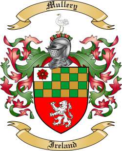 Mullery Family Crest from Ireland