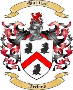 Mullican Family Crest from Ireland