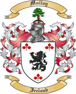 Mulloy Family Crest from Ireland
