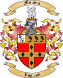 Mundin Family Crest from England