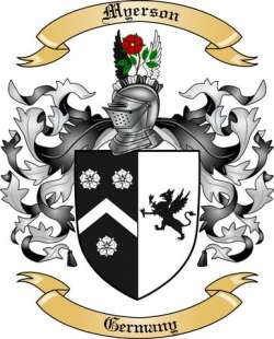 Myerson Family Crest from Germany