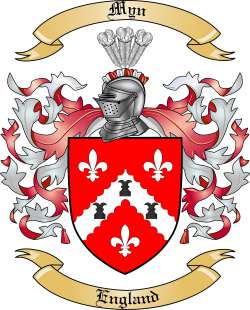 Myn Family Crest from England