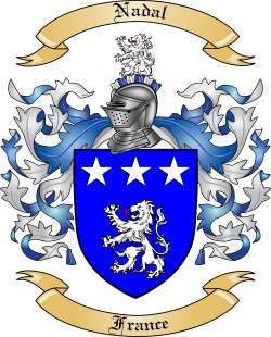 Nadal Family Crest from France
