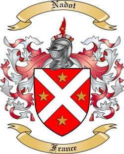 Nadot Family Crest from France