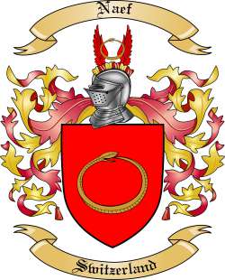 Naef Family Crest from Switzerland