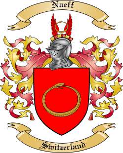 Naeff Family Crest from Switzerland