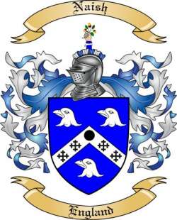 Naish Family Crest from England