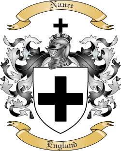 Nance Family Crest from England