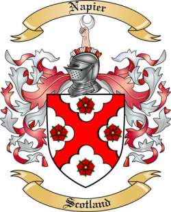 Napier Family Crest from Scotland