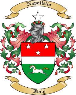 Napoliello Family Crest from Italy