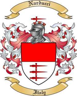 Narducci Family Crest from Italy