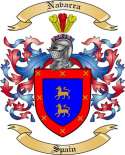 Navarra Family Crest from Spain