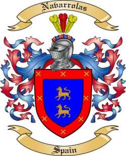 Navarrolas Family Crest from Spain