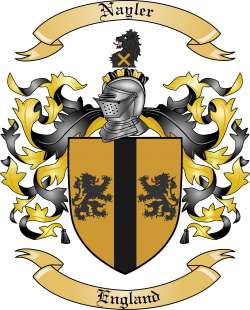 Nayler Family Crest from England