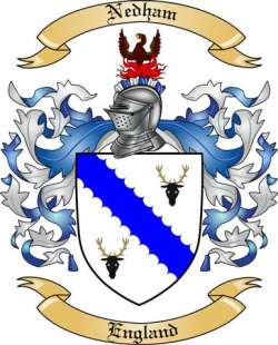 Nedham Family Crest from England
