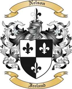 Nelson Family Crest from Ireland