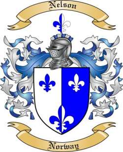 Nelson Family Crest from Norway