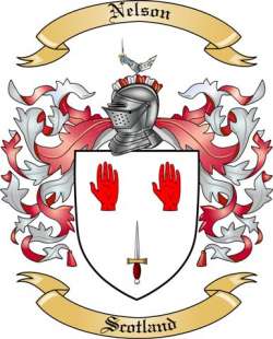 Nelson Family Crest from Scotland