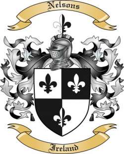 Nelsons Family Crest from Ireland