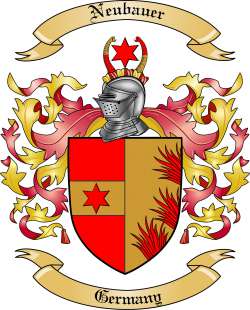 Neubauer Family Crest from Germany