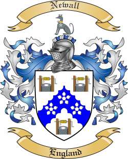Newall Family Crest from England
