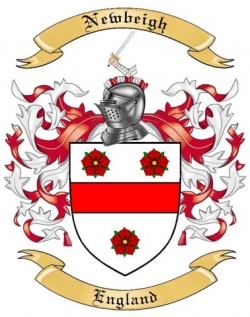 Newbeigh Family Crest from England