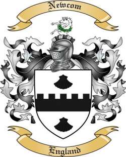 Newcom Family Crest from England