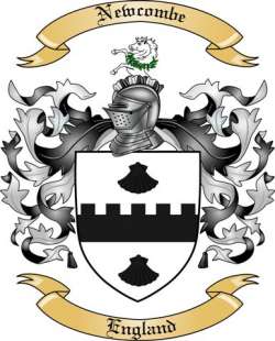 Newcombe Family Crest from England